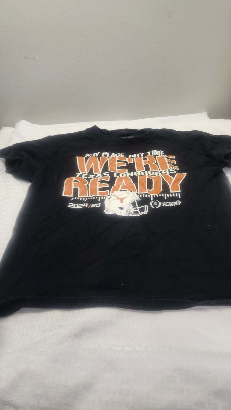 Blue 84 Texas Longhorns 2024/25 College Football Playoff T-Shirt Black Child's L - Picture 4 of 5